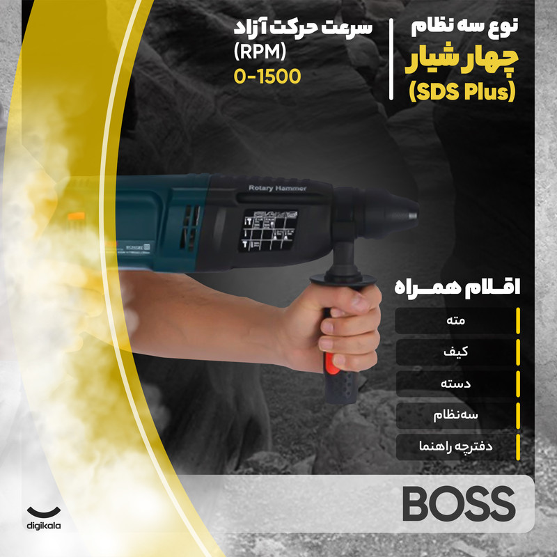 دریل بتن کن باس مدل BS26SRE