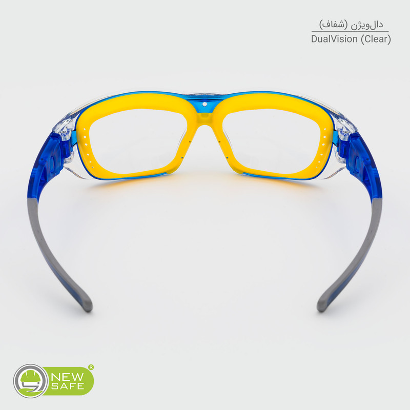 عینک ایمنی نیوسیف مدل دو حالته Dualvision با قابلیت تبدیل به مینی گاگل