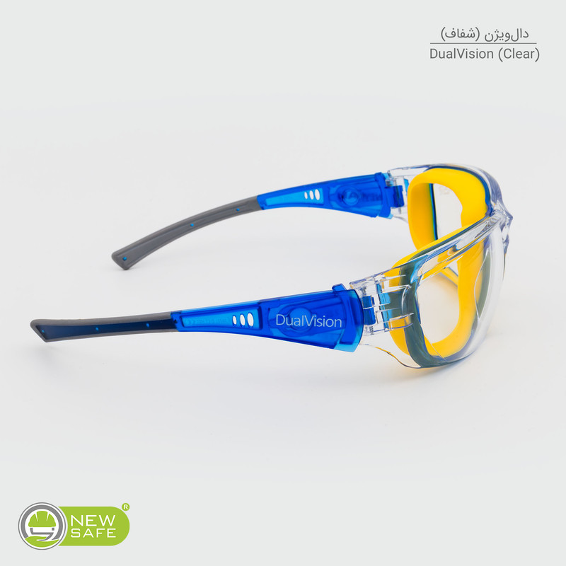 عینک ایمنی نیوسیف مدل دو حالته Dualvision با قابلیت تبدیل به مینی گاگل