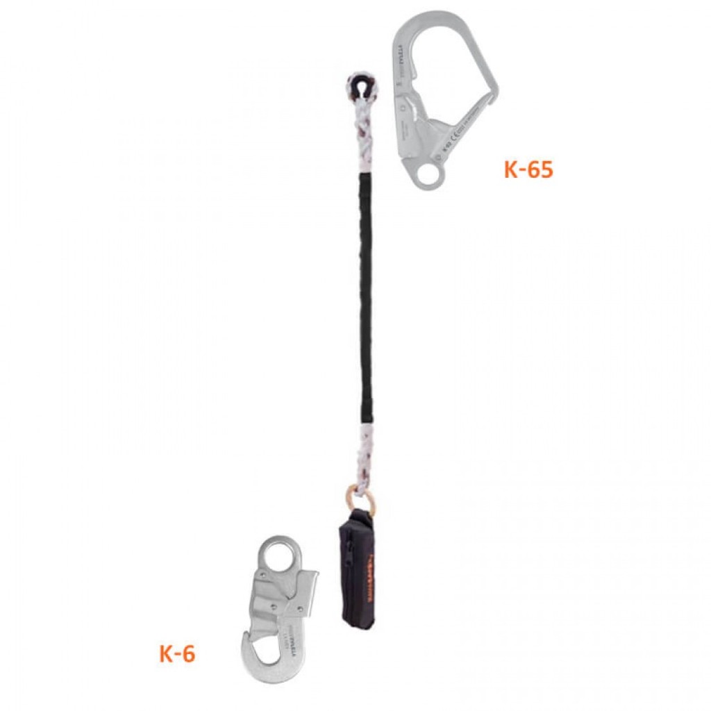 لنیارد طنابی تک قلاب شوک دار کایا سیفتی سری E-1 T با قلاب K-65/K-6