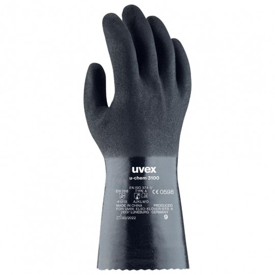دستکش مواد شیمیایی یووکس مدل u-chem 3100