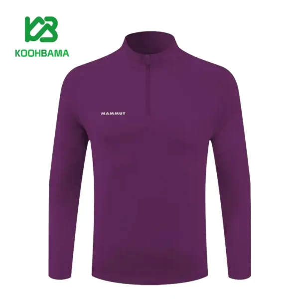 تیشرت ورزشی نیم زیپ مردانه ماموت مدل A2305