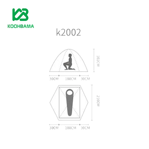 چادر کوهنوردی 1 نفره کله گاوی (پکینیو) مدل k-2002