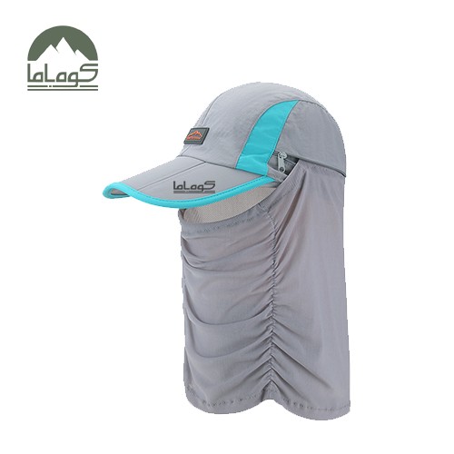کلاه سه تکه تابستانی توری دار اسکارفی
