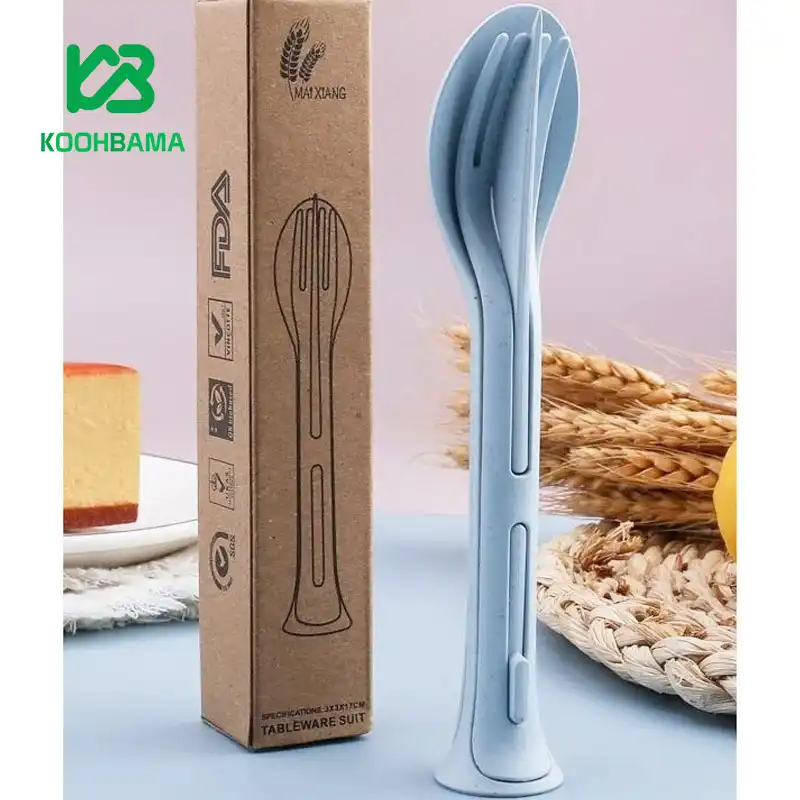 ست قاشق چنگال گیاهی استوانه ای مدل MZ-1105