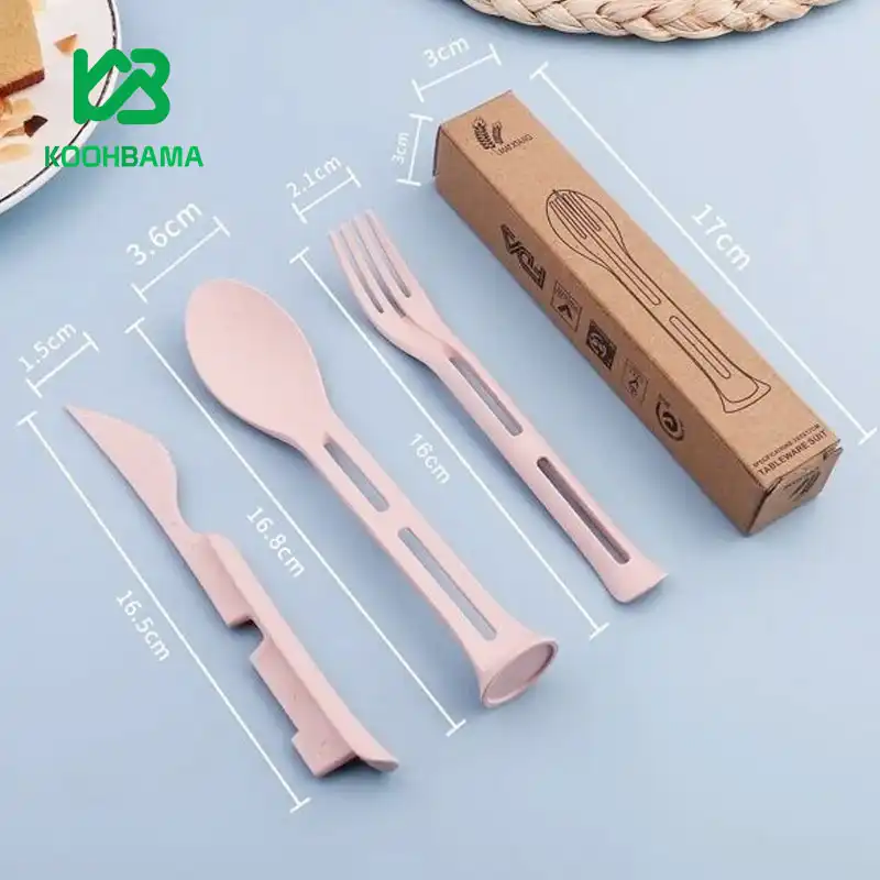ست قاشق چنگال گیاهی استوانه ای مدل MZ-1105