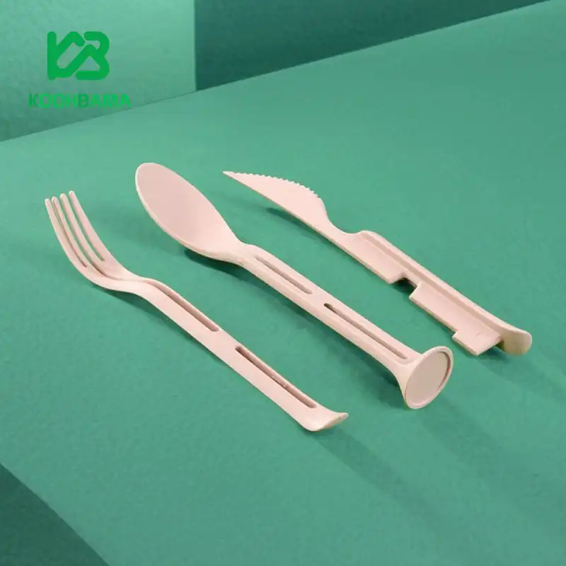 ست قاشق چنگال گیاهی استوانه ای مدل MZ-1105