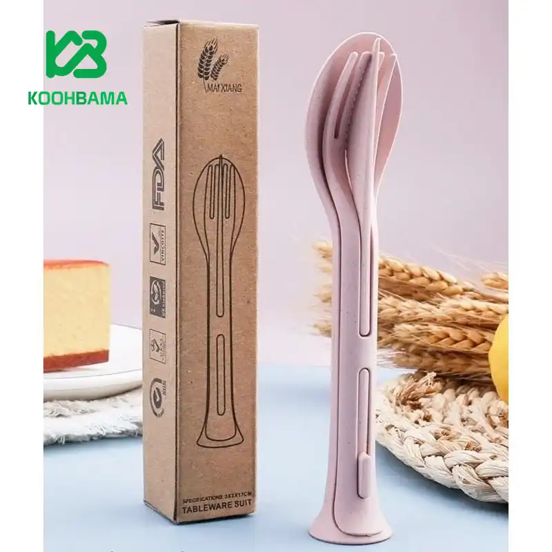 ست قاشق چنگال گیاهی استوانه ای مدل MZ-1105