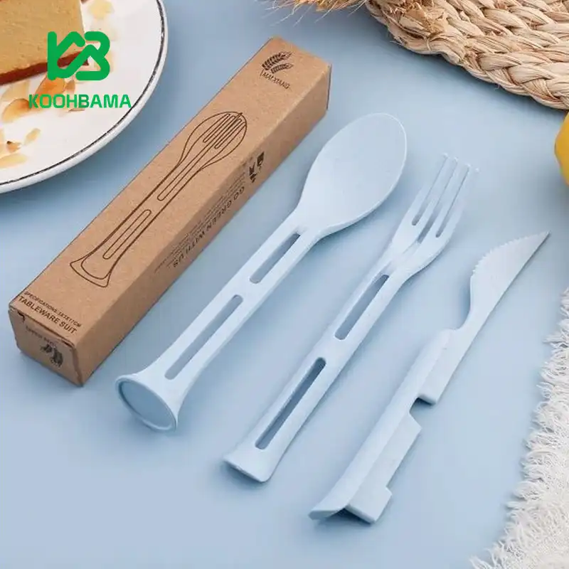 ست قاشق چنگال گیاهی استوانه ای مدل MZ-1105