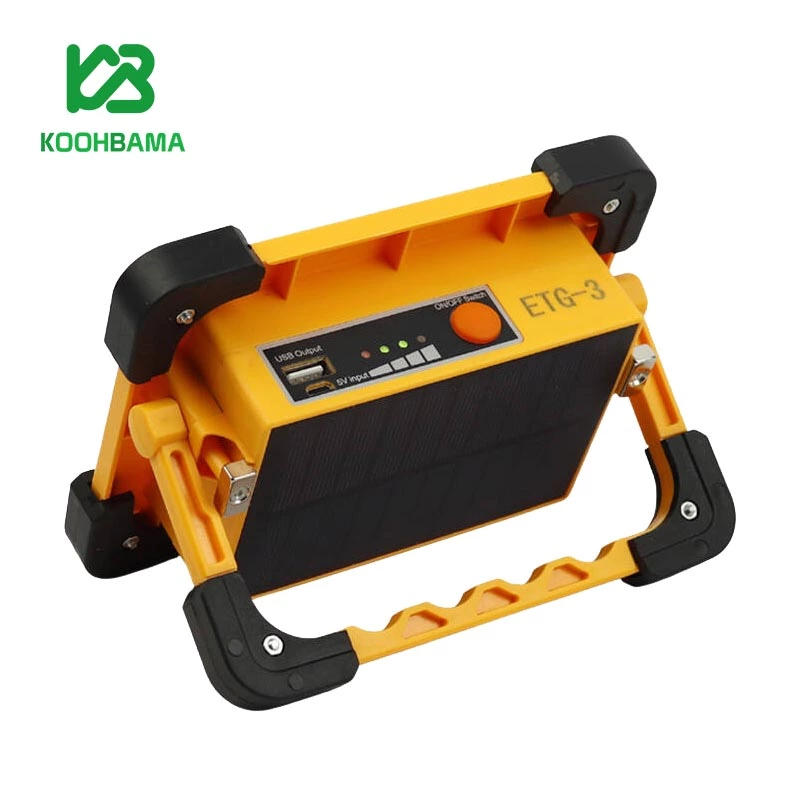 پروژکتور سیار شارژی و پاوربانک 9000 خورشیدی ETG-3
