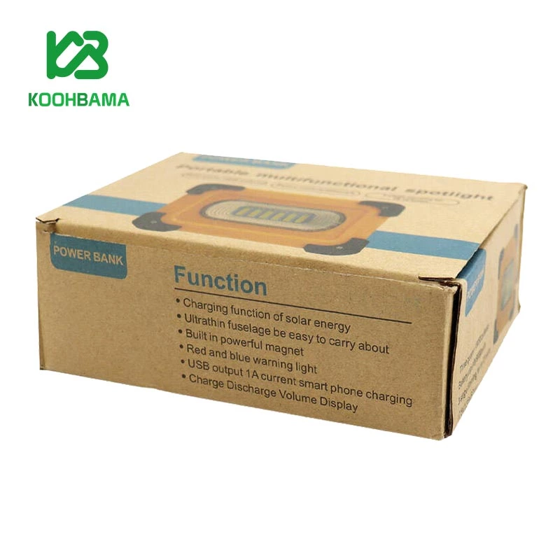 پروژکتور سیار شارژی و پاوربانک 9000 خورشیدی ETG-3