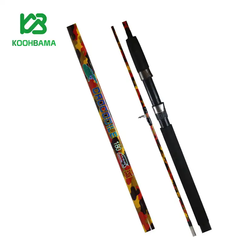 چوب ماهیگیری رنگی کروکدیل سایز 1.80 متر