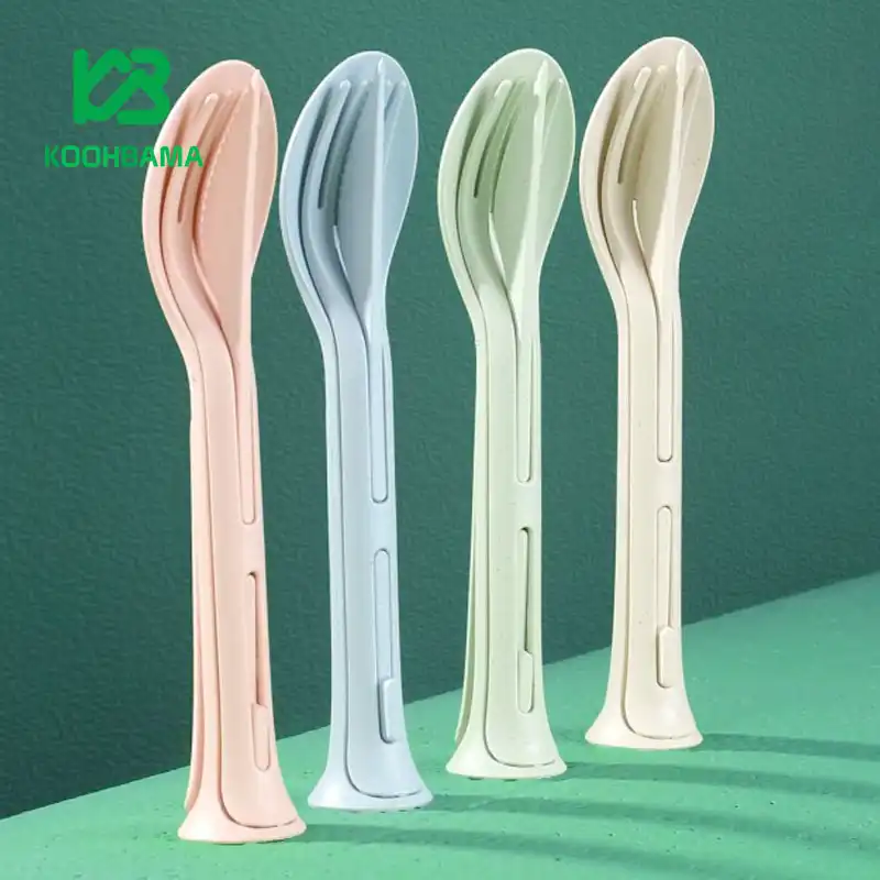ست قاشق چنگال گیاهی استوانه ای مدل MZ-1105